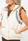 RUFFLED CREAM PUFF VEST