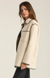 OLIVIA WHIPSTITCH JACKET OATMEAL HEATHER