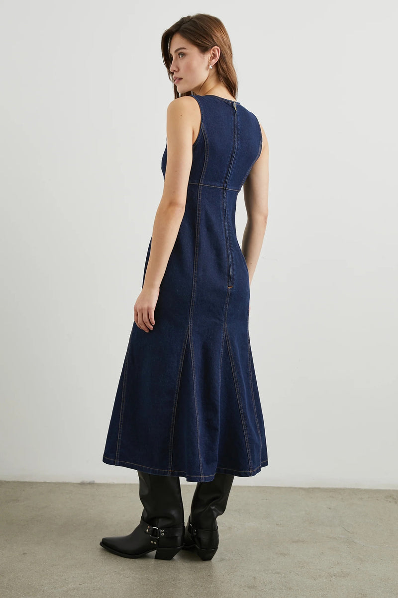 MINNA RINSE INDIGO DRESS