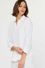 WHITE BUTTON UP BLOUSE