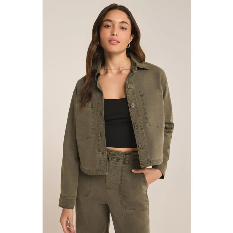 ALL DAY CROPPED WASHED JACKET