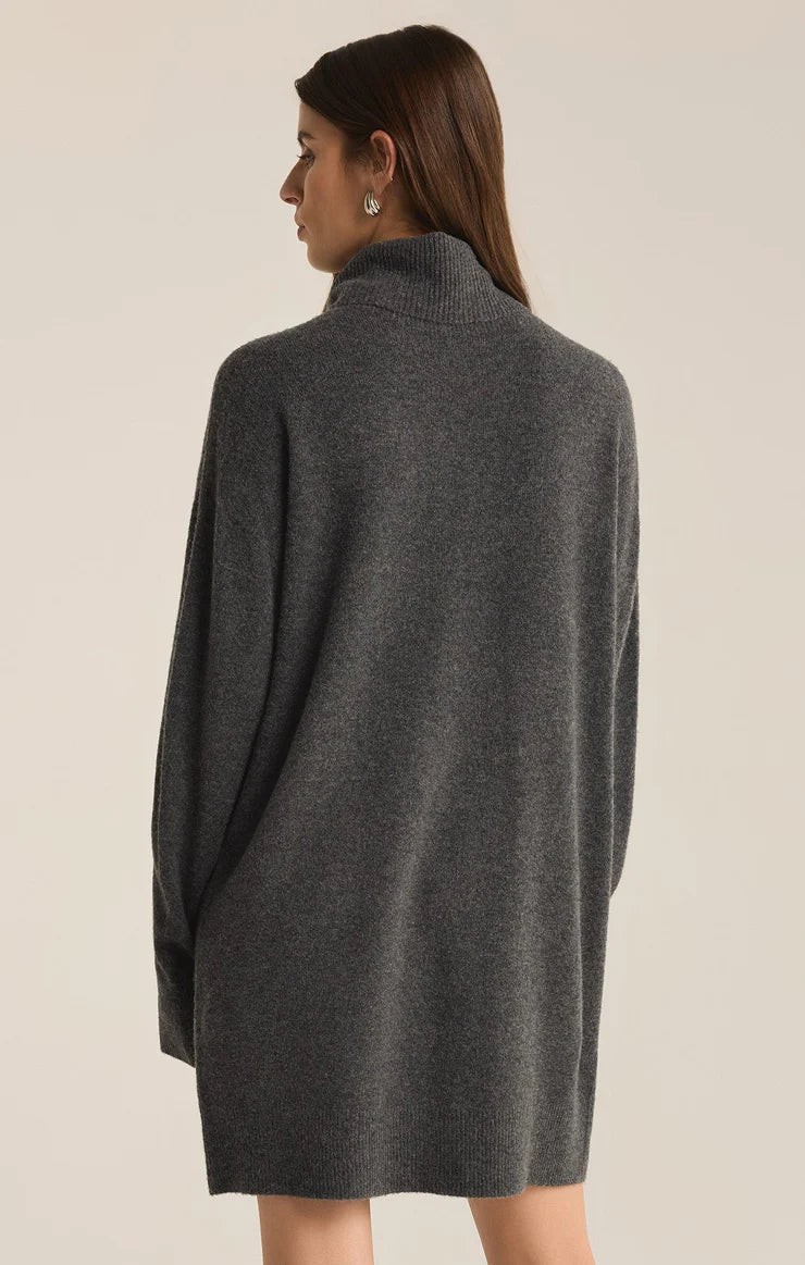 RICHIE SWEATER DRESS CHARCOAL