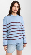 STRIPE SWEATER LIGHT DENIM