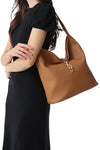 SANDY SHOULDER BAG CAMEL/PEBBLED