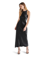 DIANE SATIN DRESS BLACK