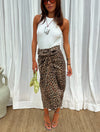 LEOPARD LUCIA DENIM JASPRE SKIRT