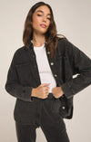 ALL DAY KNIT DENIM JACKET BLK