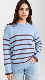 STRIPE SWEATER LIGHT DENIM