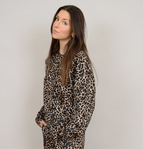 LUCIE SOFT LEOPARD PULLOVER