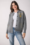 JORGINA KNIT ADORE BASEBALL JACKET