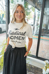 RADICAL WOMEN FEMINIST GRAPHIC TEE IVORY