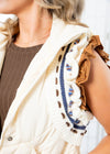 RUFFLED CREAM PUFF VEST