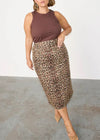 LEOPARD LUCIA DENIM JASPRE SKIRT