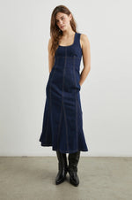 MINNA RINSE INDIGO DRESS