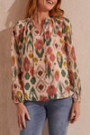 FLOWY SWISS DOT BLOUSE