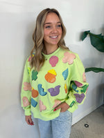 NEON GREEN LUCKY CHARM SWEATSHIRT