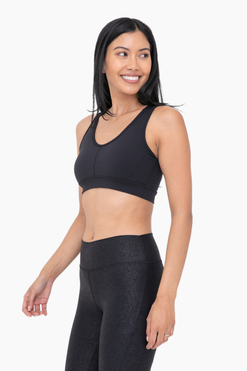 NEWPORT CUT OUT SPORTS BRA BLACK