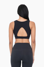 NEWPORT CUT OUT SPORTS BRA BLACK