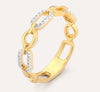 GOLD LINKED STACKABLE RING