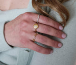 GOLD LINKED STACKABLE RING