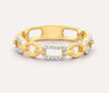 GOLD LINKED STACKABLE RING