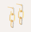 GOLD TRIO LINK DROP EARRING