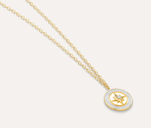 GOLD YOUR OWN PATH COMPASS NECKLACE