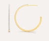 GOLD HOOP EARRING MEDIUM