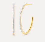 GOLD HOOP EARRING MEDIUM