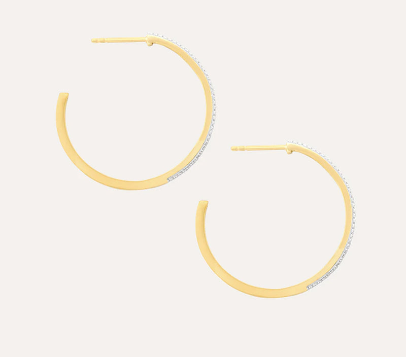 GOLD HOOP EARRING MEDIUM