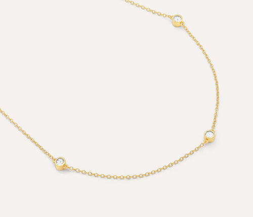 GOLD DOT TO DOT NECKLACE