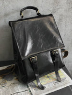 BLACK VINTAGE BACKPACK