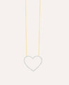 SILVER LININGS HEART PENDANT NECKLACE