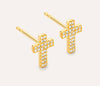 SMALL CROSS STUD EARRINGS