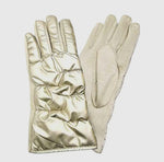 PUFFER SMART TOUCH GLOVES GOLD