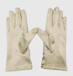 PUFFER SMART TOUCH GLOVES GOLD