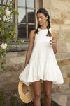 WHITE LINEN BUBBLE MINI