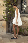 WHITE LINEN BUBBLE MINI